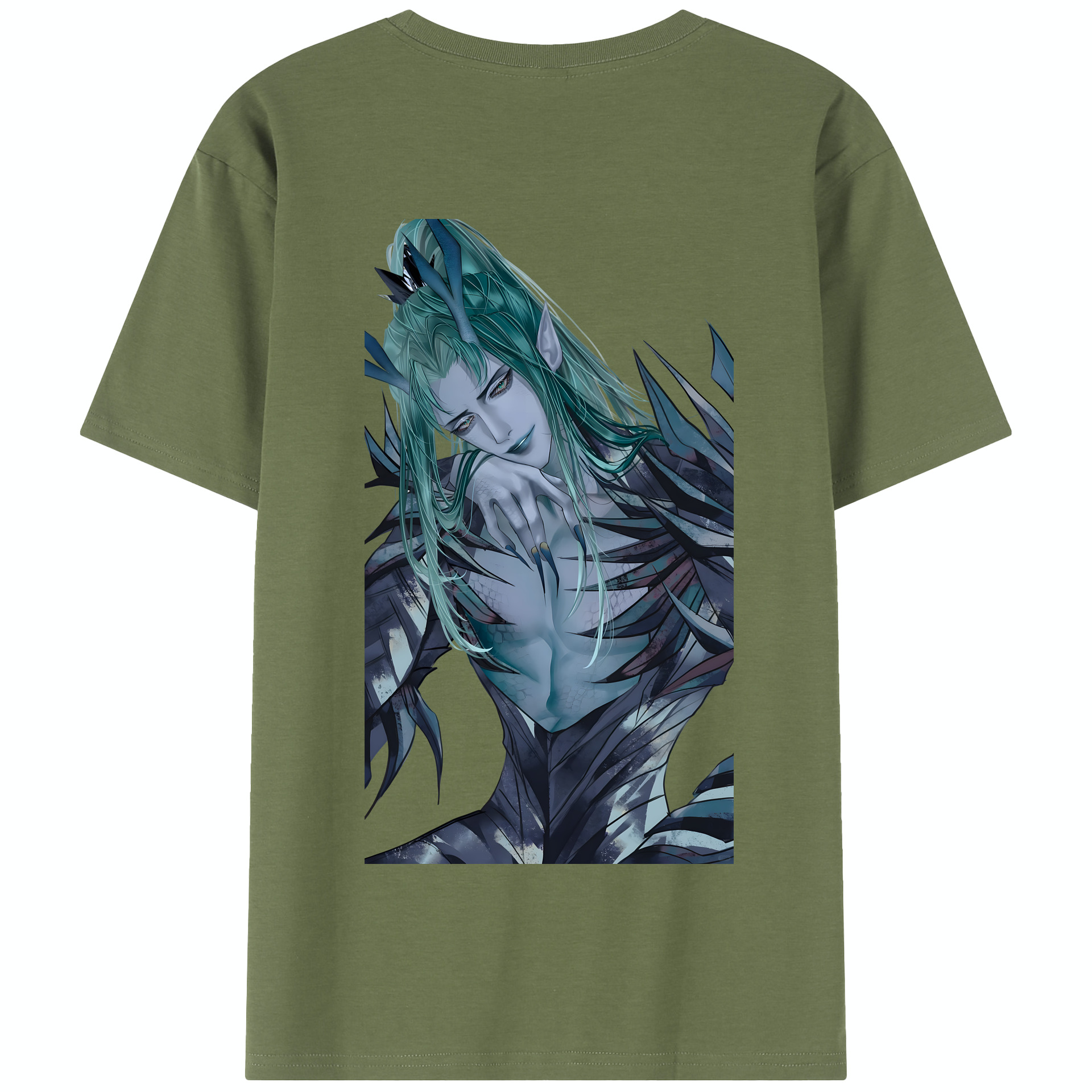 （画像用） Ne Zha 2 ナタ 魔童の大暴れ 綿100％半袖Tシャツ（背面プリント）